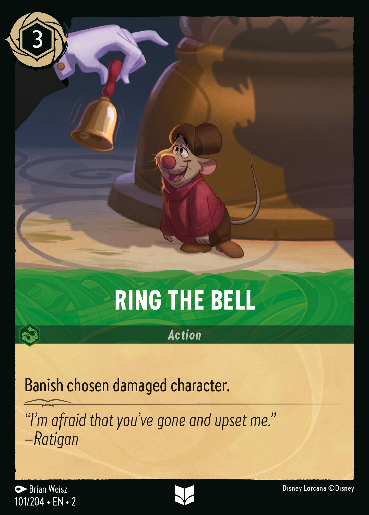 Ring the Bell - Uncommon Normal Disney Lorcana card from Rise of the Floodborn
