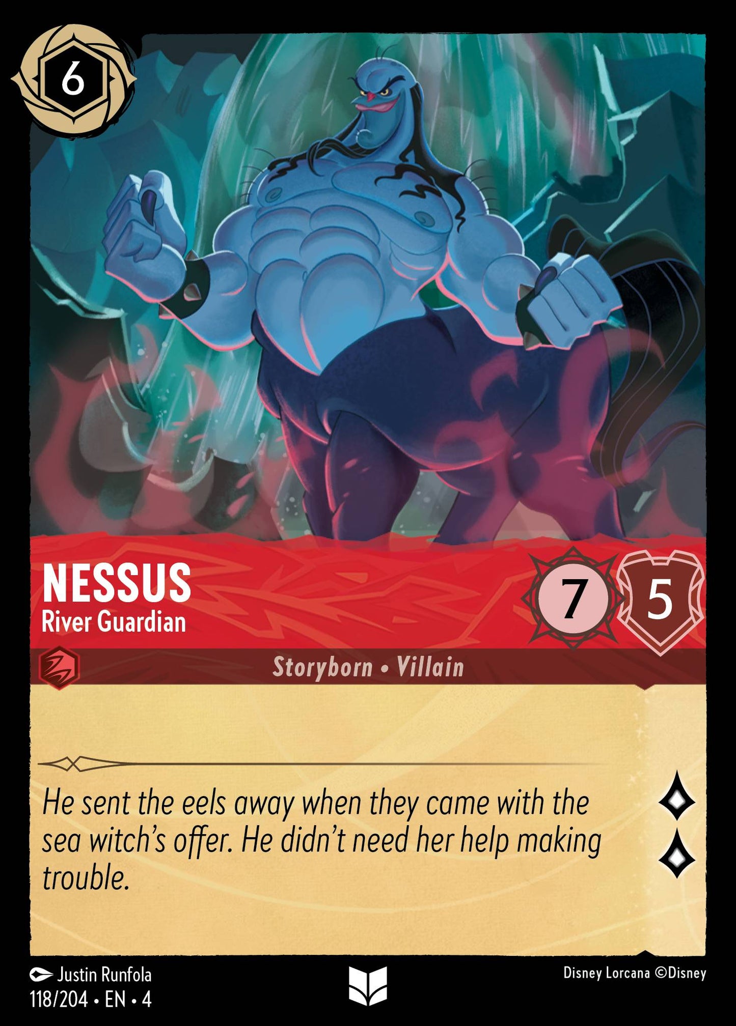 Nessus - River Guardian - Uncommon Normal Disney Lorcana card from Ursula's Return