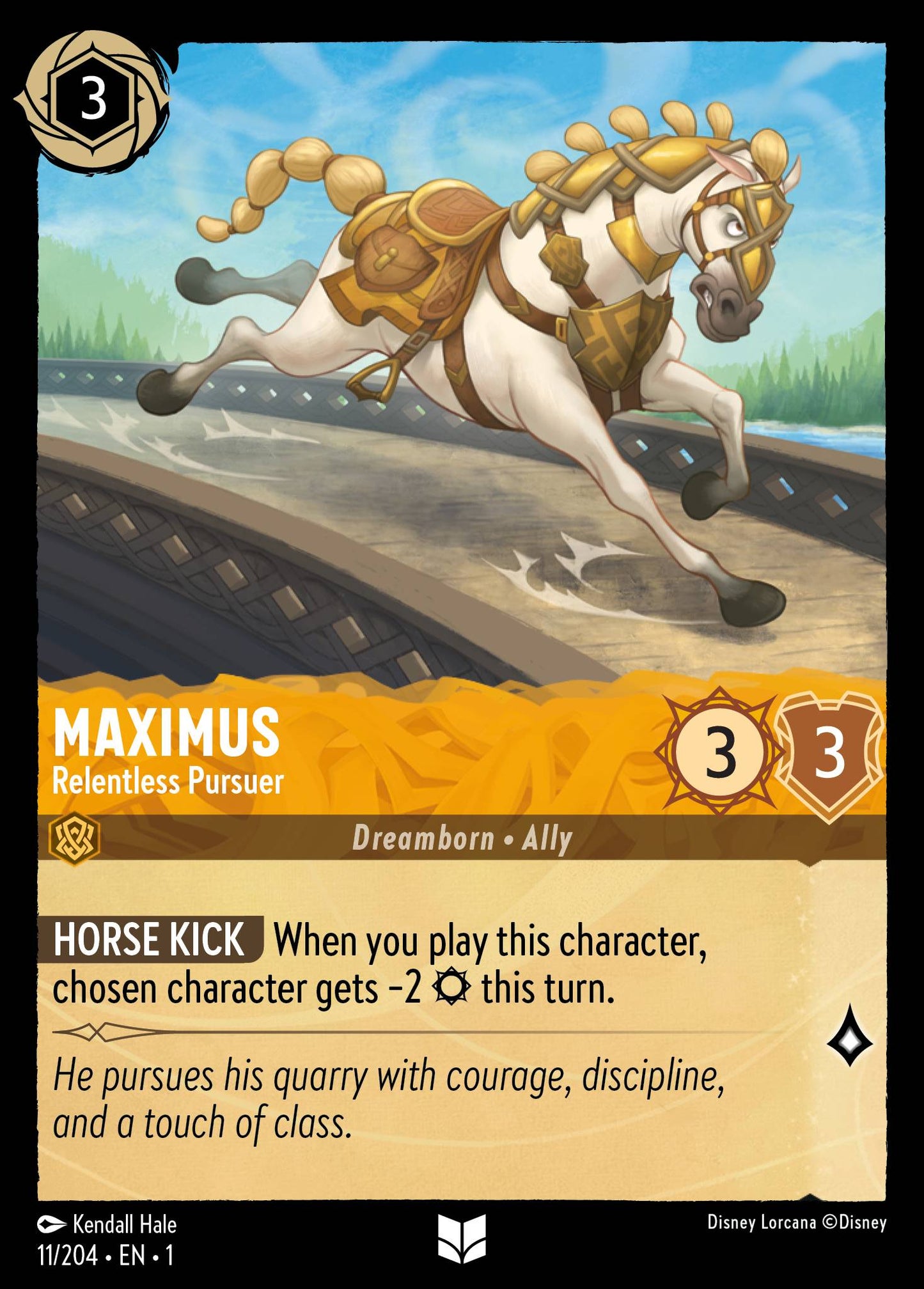 Maximus - Relentless Pursuer - Uncommon Normal Disney Lorcana card from The First Chapter