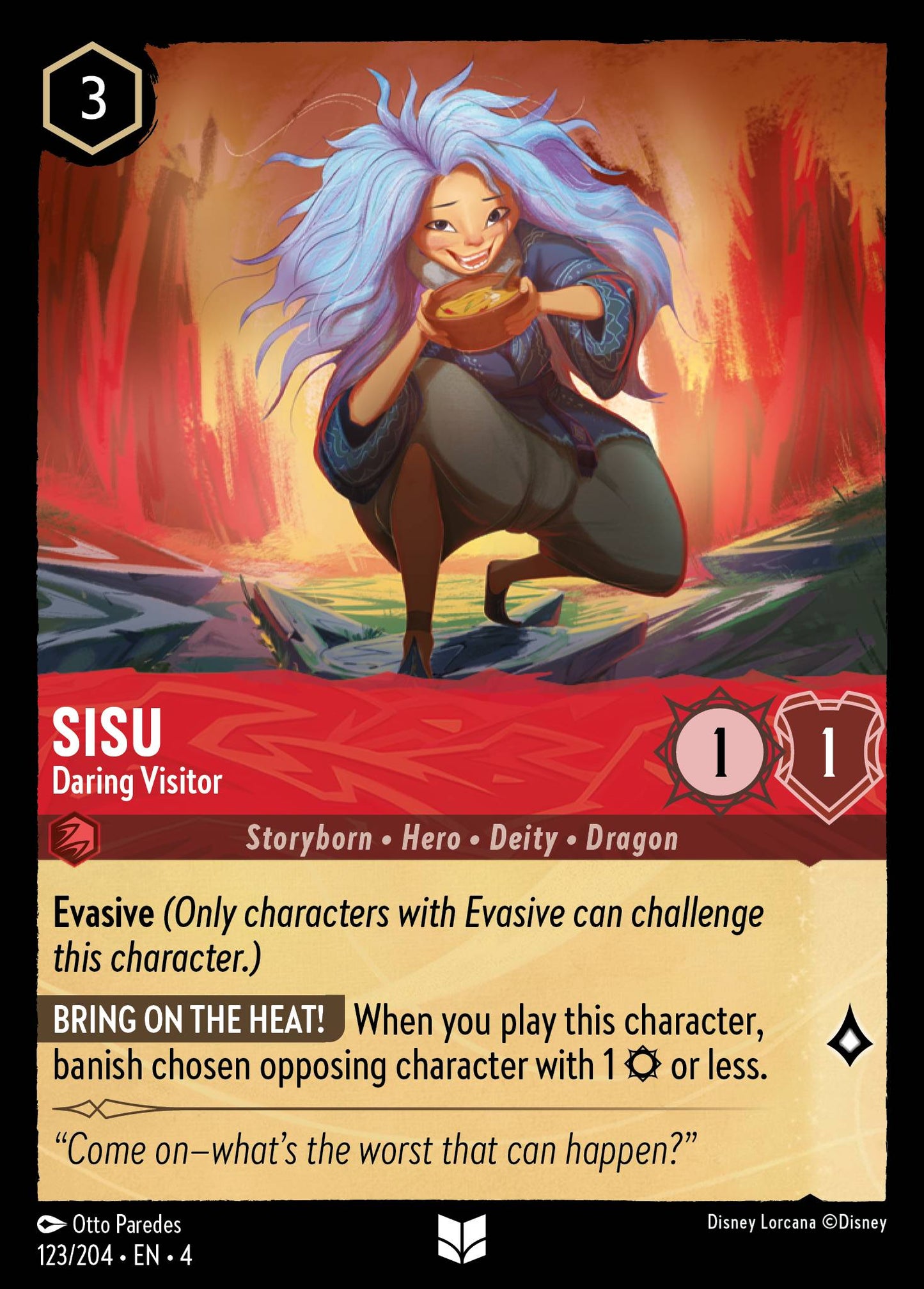 Sisu - Daring Visitor - Uncommon Normal Disney Lorcana card from Ursula's Return