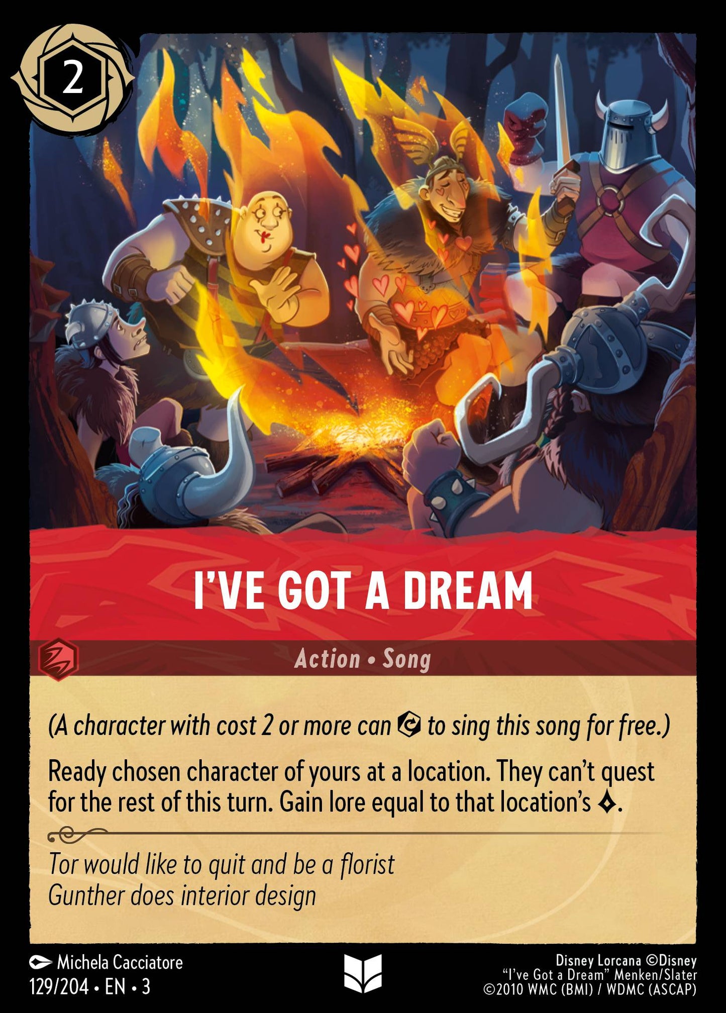 I've Got a Dream - Uncommon Normal Disney Lorcana card from Into the Inklands