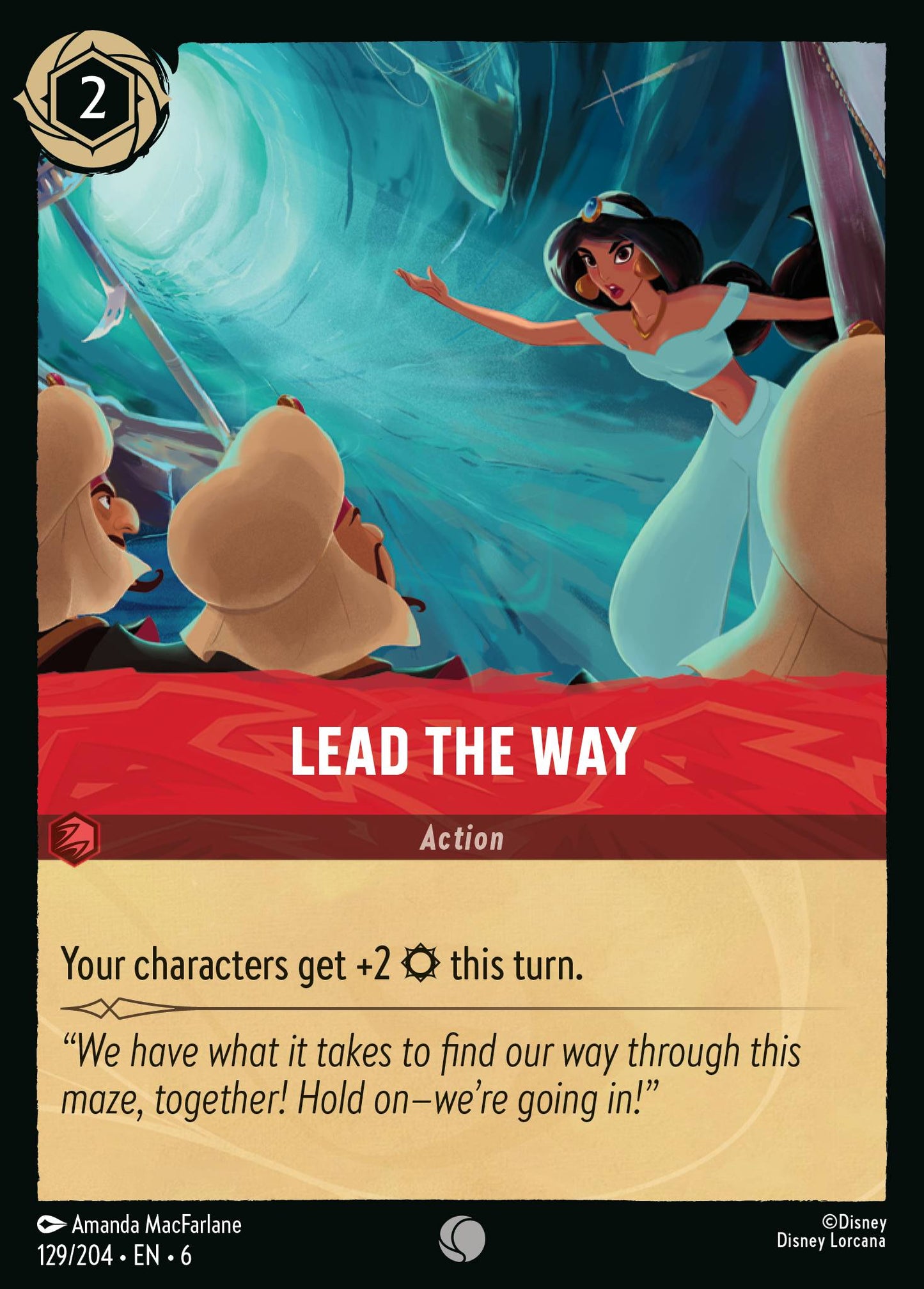 Lead the Way - Common Normal Disney Lorcana card from Azurite Sea