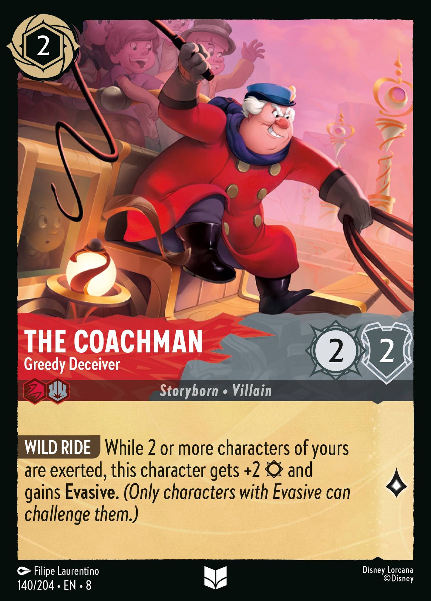 The Coachman - Greedy Deceiver - Uncommon Normal Disney Lorcana card from The Reign of Jafar