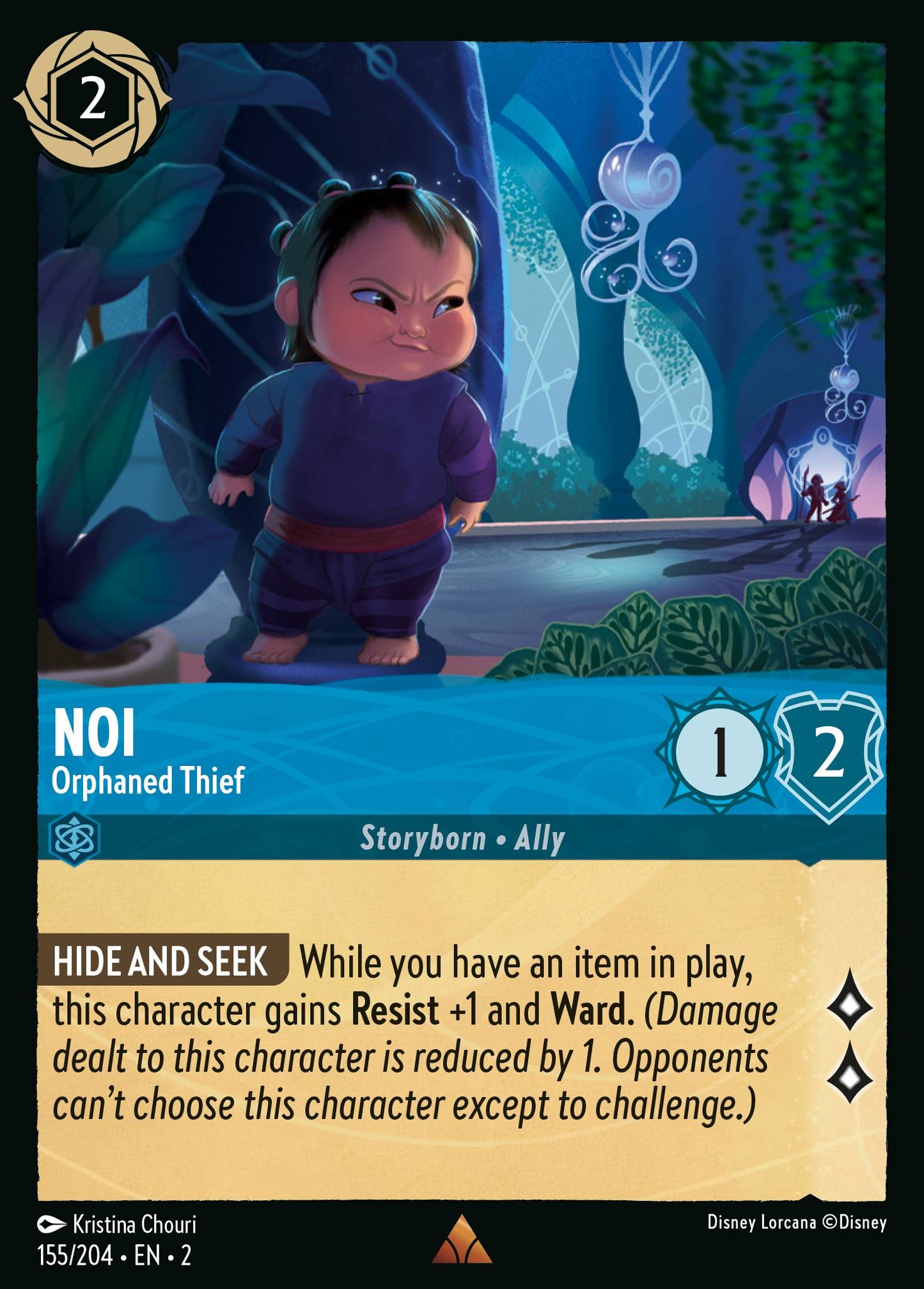 Noi - Orphaned Thief - Rare Normal Disney Lorcana card from Rise of the Floodborn