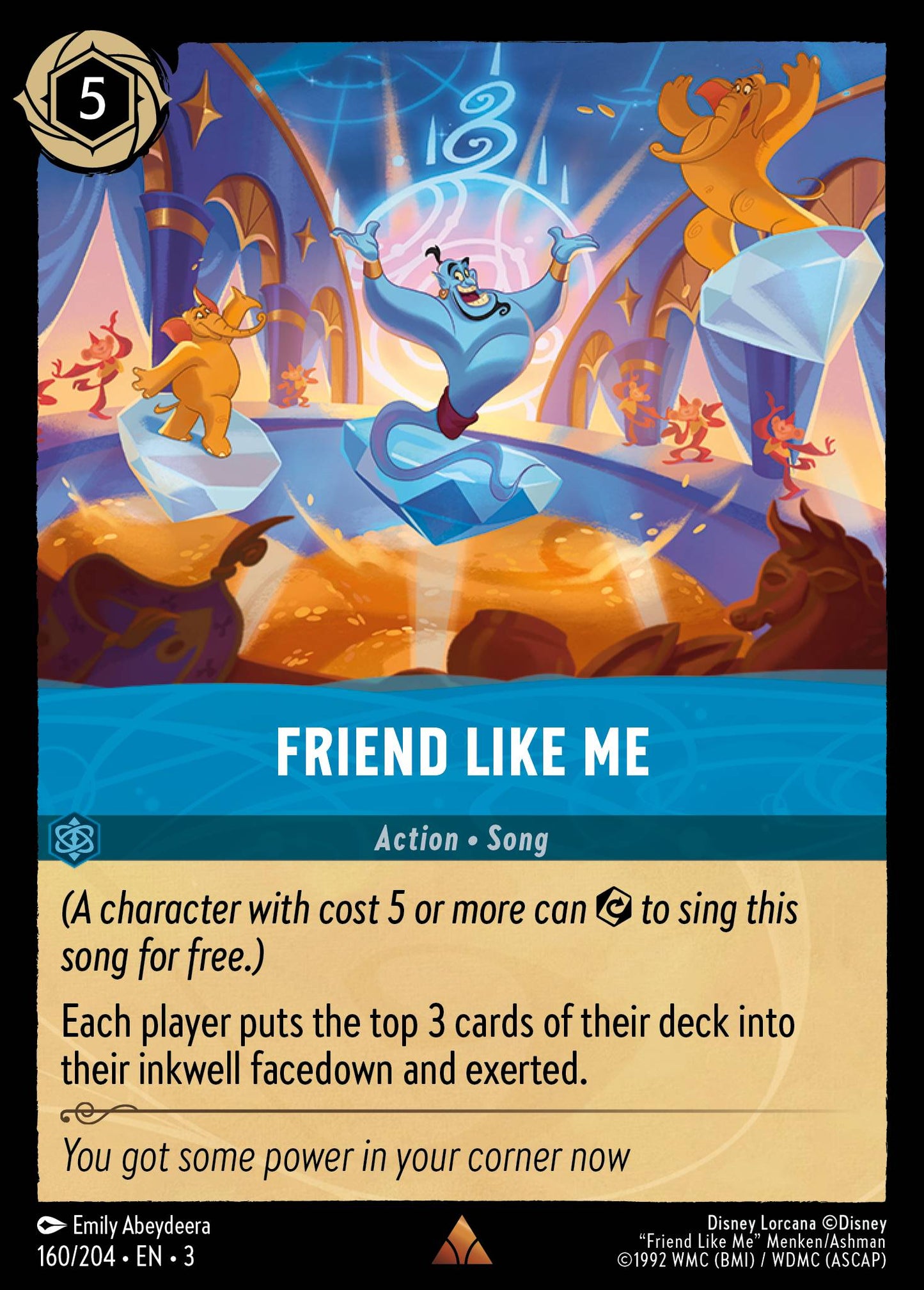 Friend Like Me - Rare Normal Disney Lorcana card from Into the Inklands