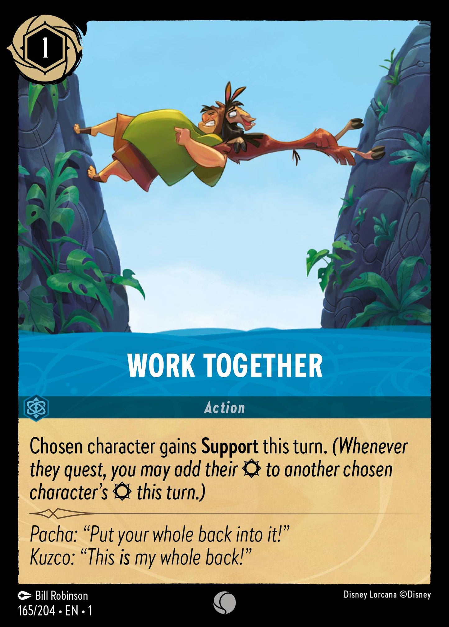 Work Together - Common Normal Disney Lorcana card from The First Chapter