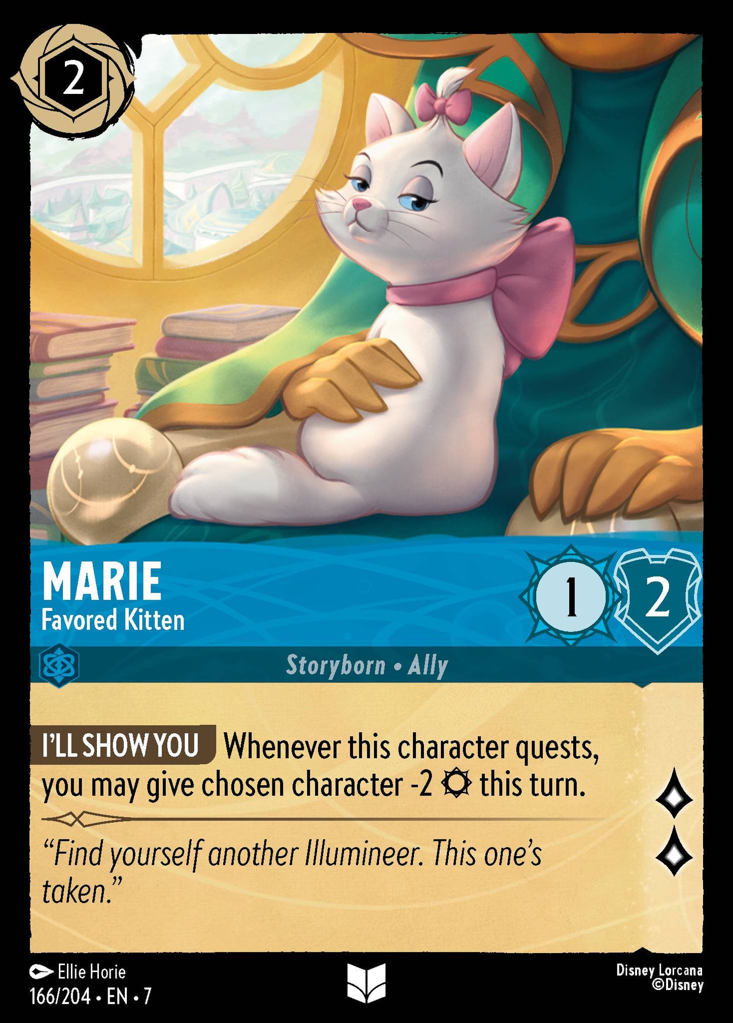 Marie - Favored Kitten - Uncommon Normal Disney Lorcana card from Archazia's Island