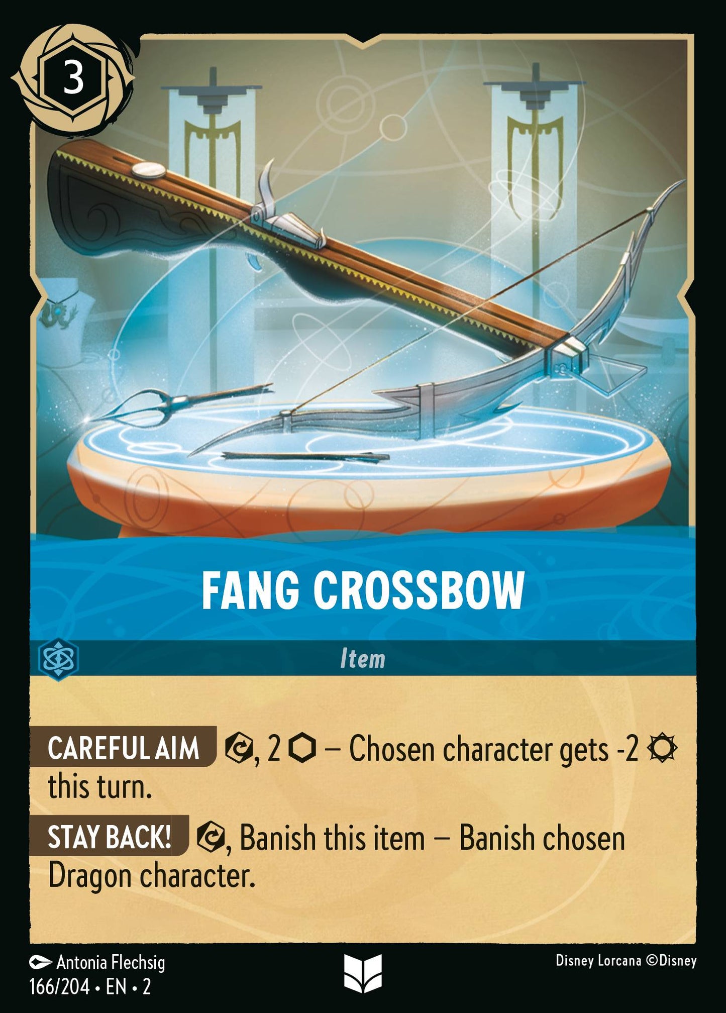 Fang Crossbow - Uncommon Normal Disney Lorcana card from Rise of the Floodborn