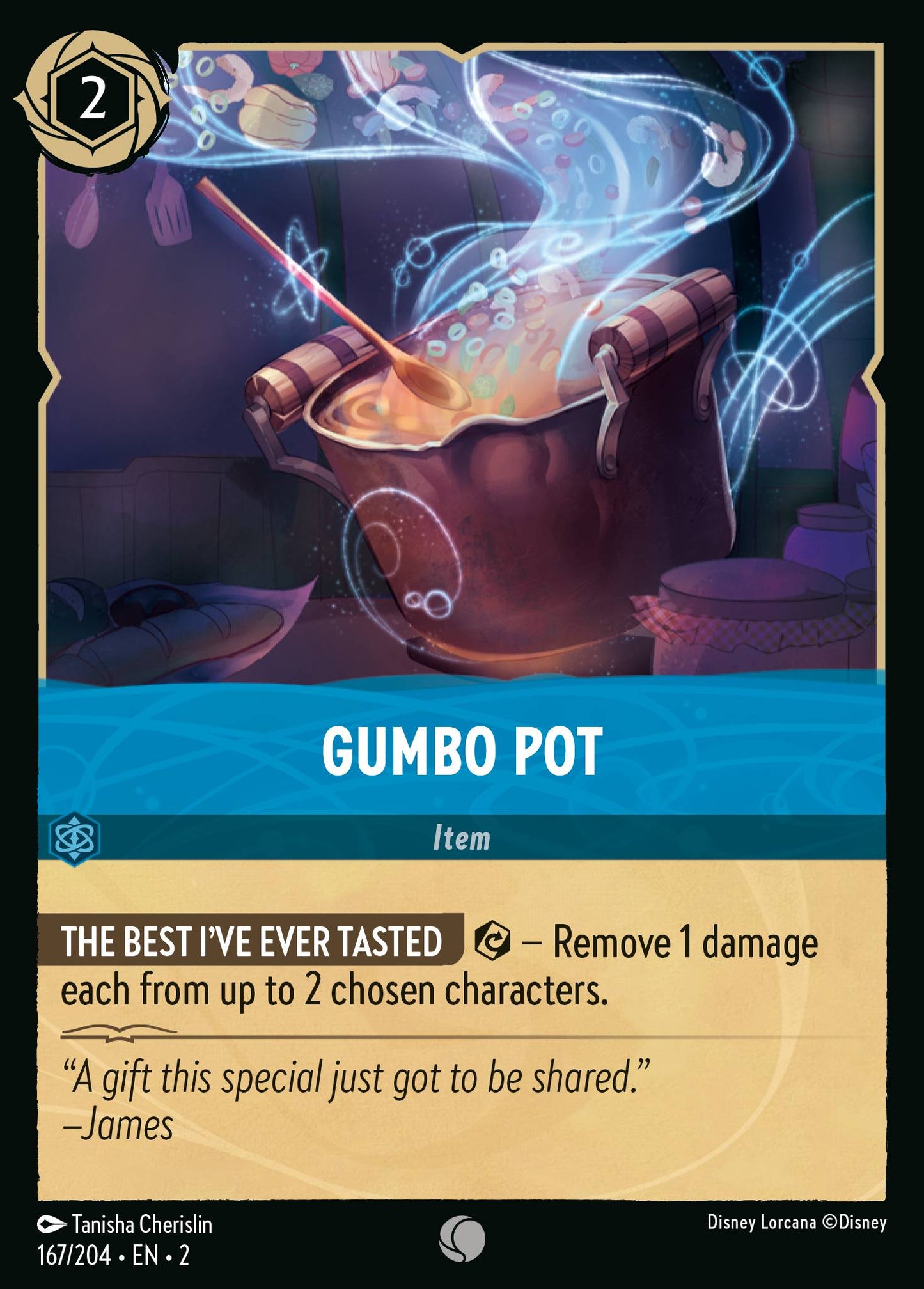 Gumbo Pot - Common Normal Disney Lorcana card from Rise of the Floodborn