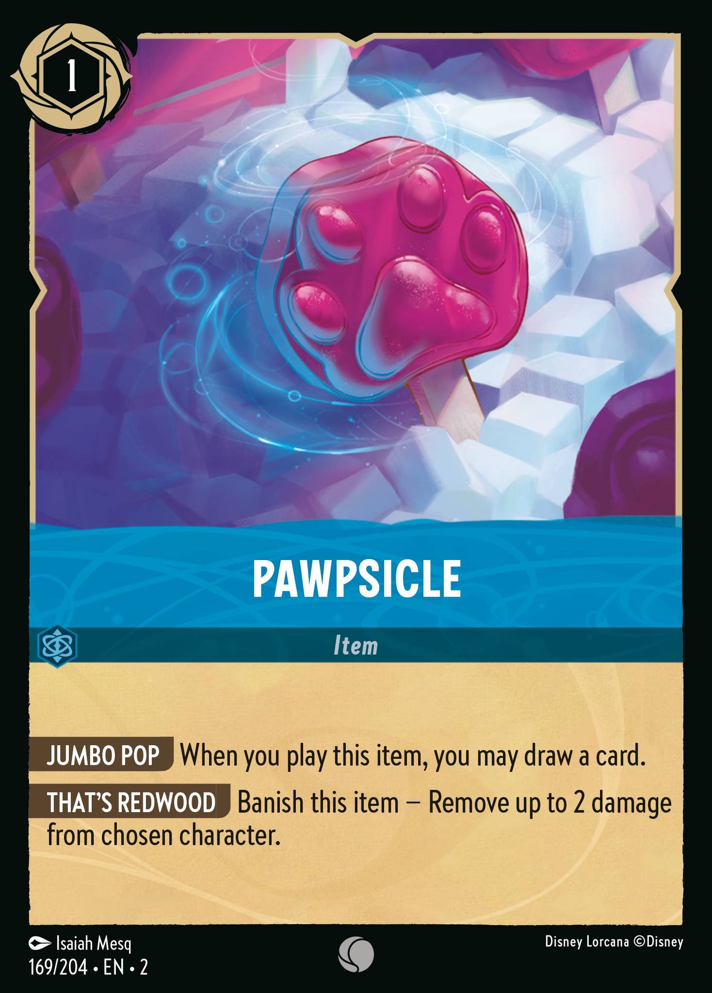 Pawpsicle - Common Normal Disney Lorcana card from Rise of the Floodborn