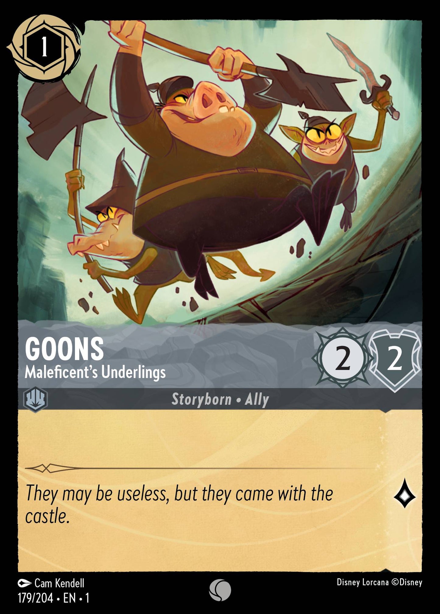 Goons - Maleficent's Underlings - Common Normal Disney Lorcana card from The First Chapter