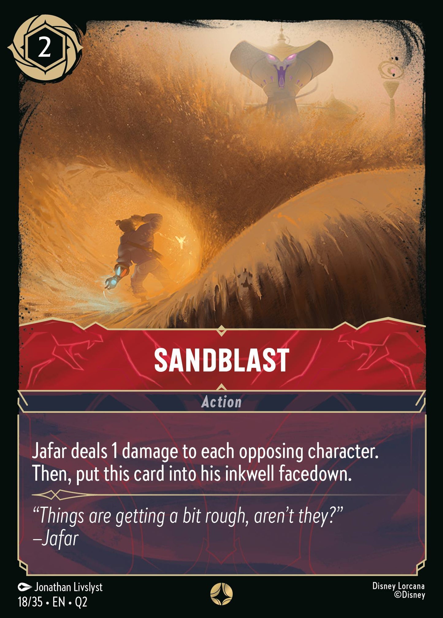 Sandblast - Special Normal Disney Lorcana card from Unknown Set