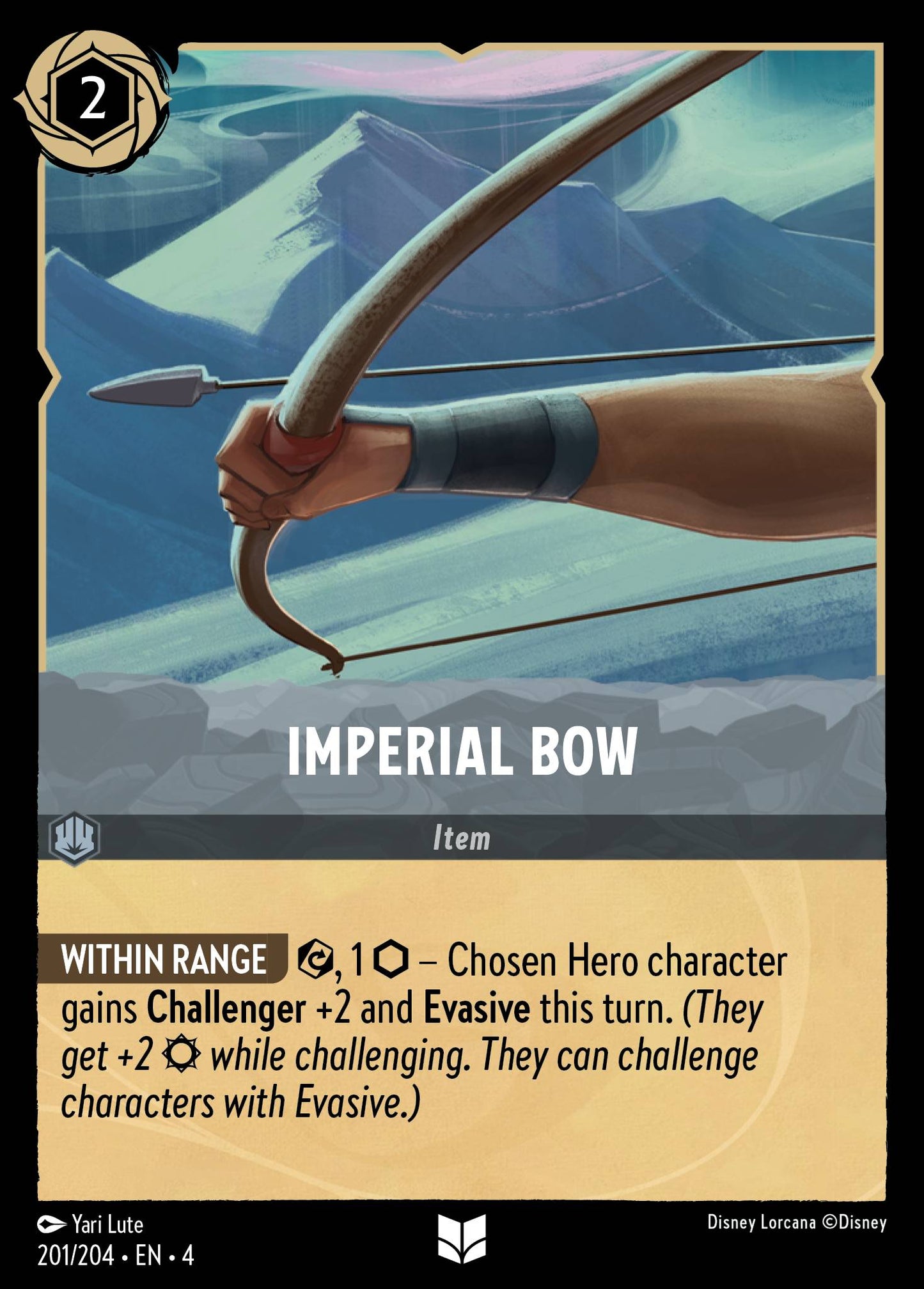 Imperial Bow - Uncommon Normal Disney Lorcana card from Ursula's Return