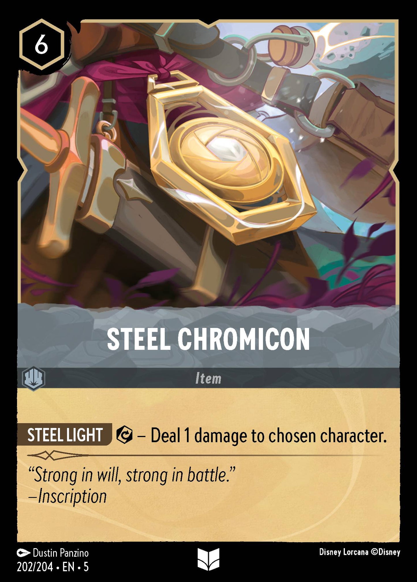 Steel Chromicon - Uncommon Normal Disney Lorcana card from Shimmering Skies