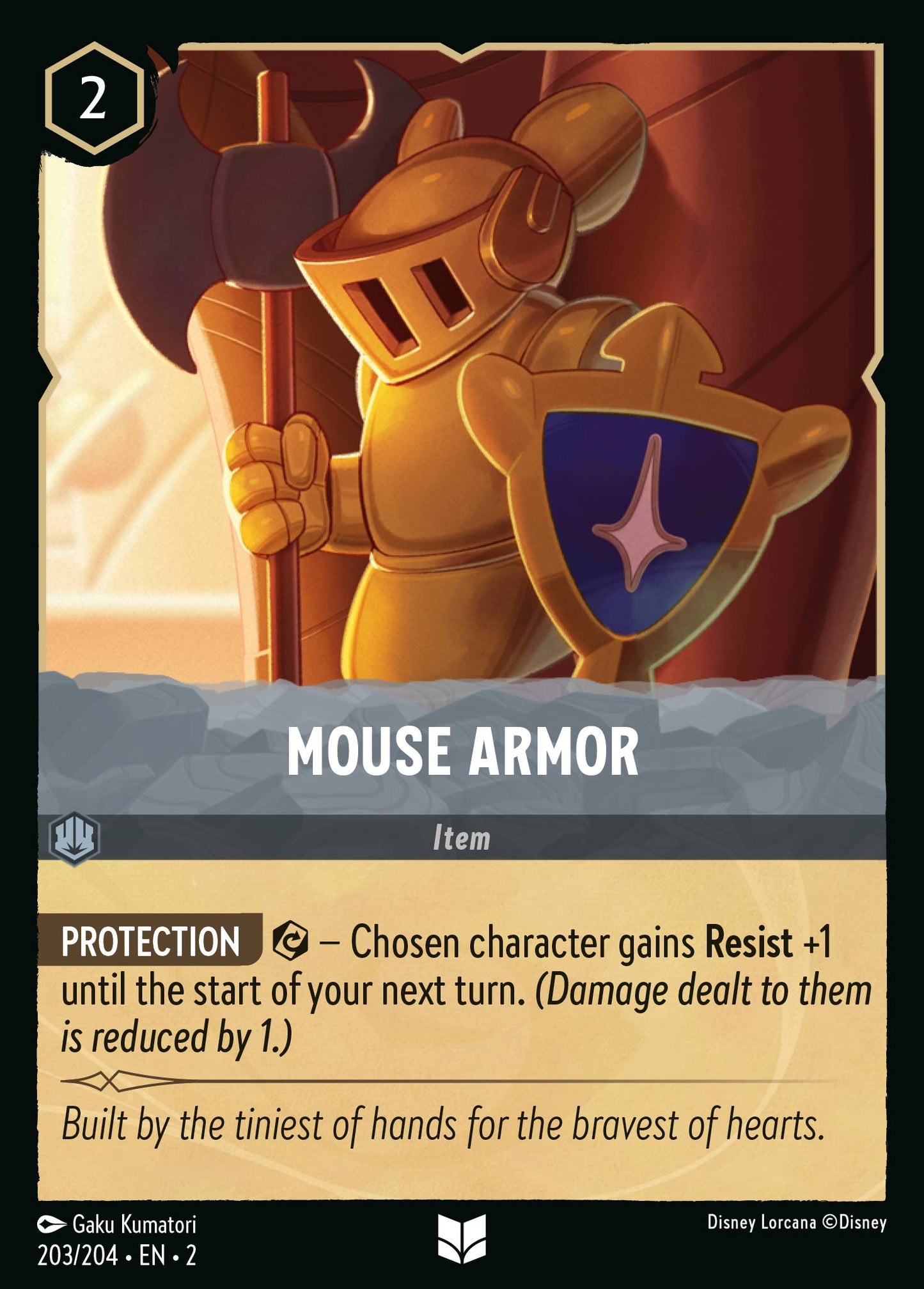 Mouse Armor - Uncommon Normal Disney Lorcana card from Rise of the Floodborn