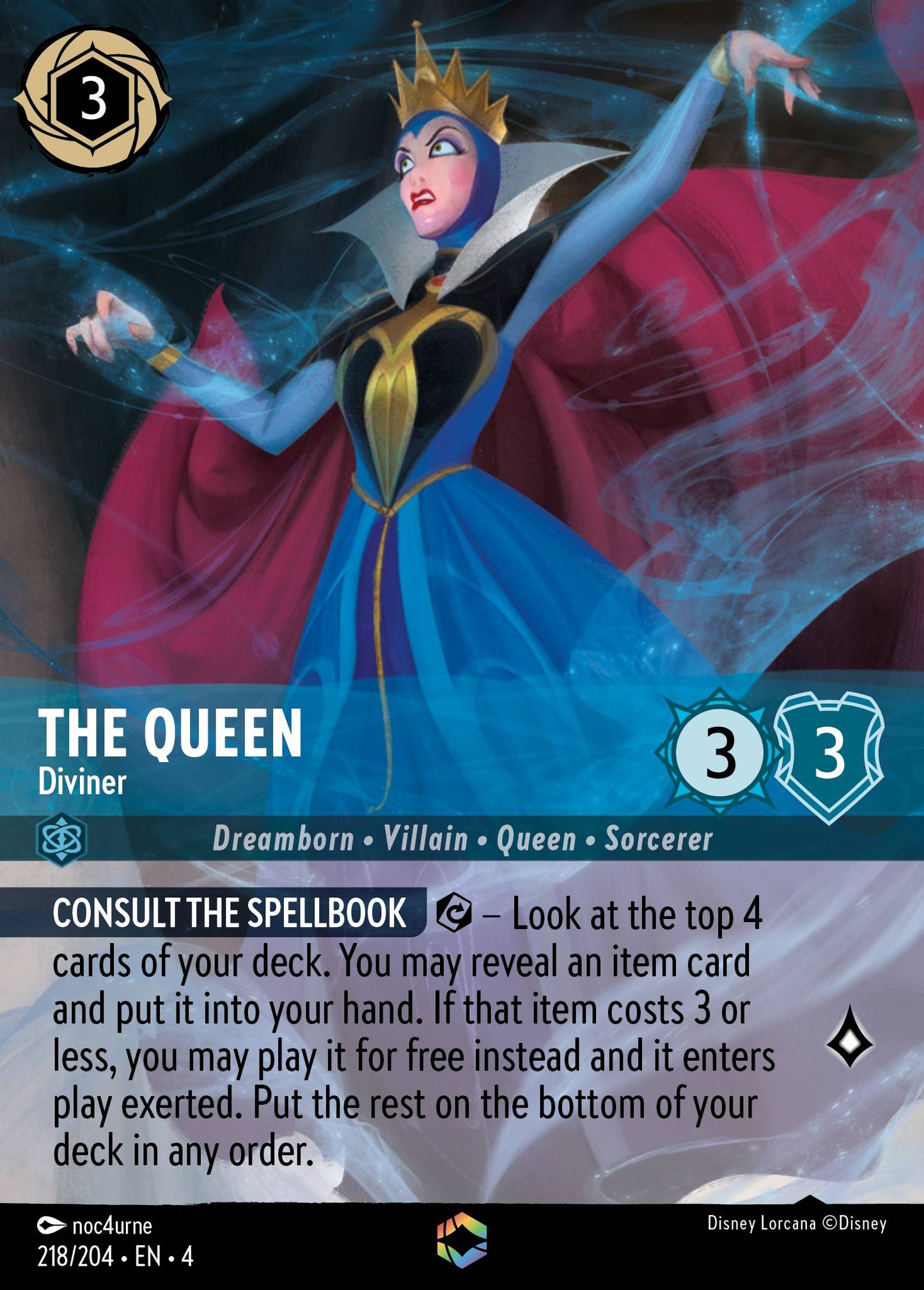 The Queen - Diviner (Enchanted) - Holofoil