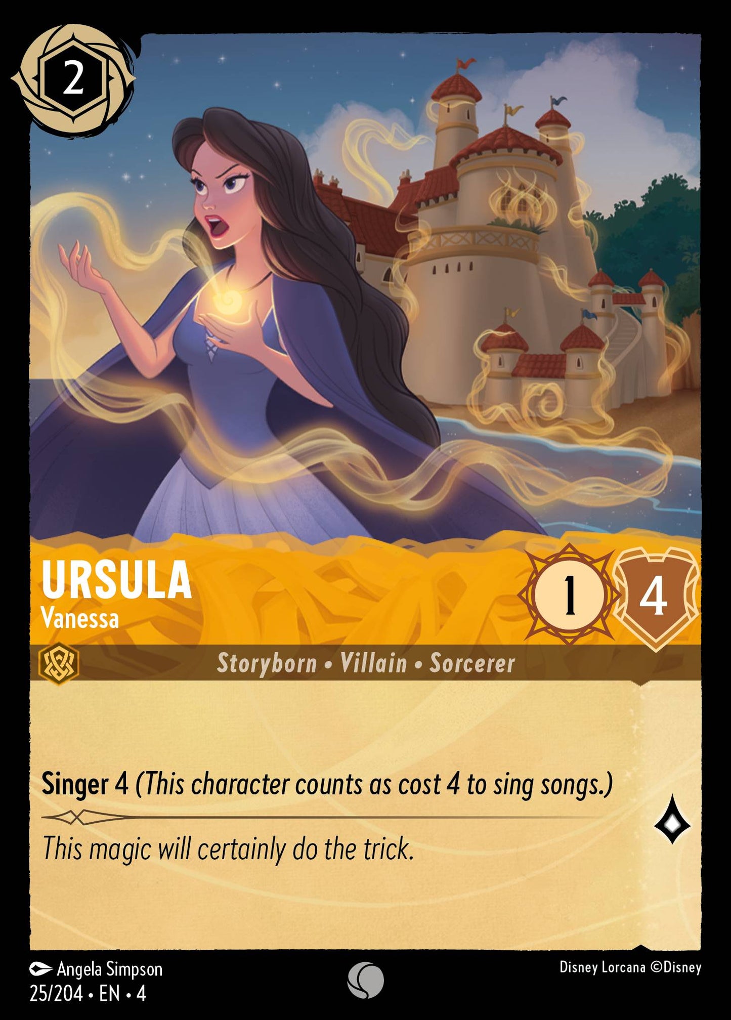 Ursula - Vanessa - Common Normal Disney Lorcana card from Ursula's Return