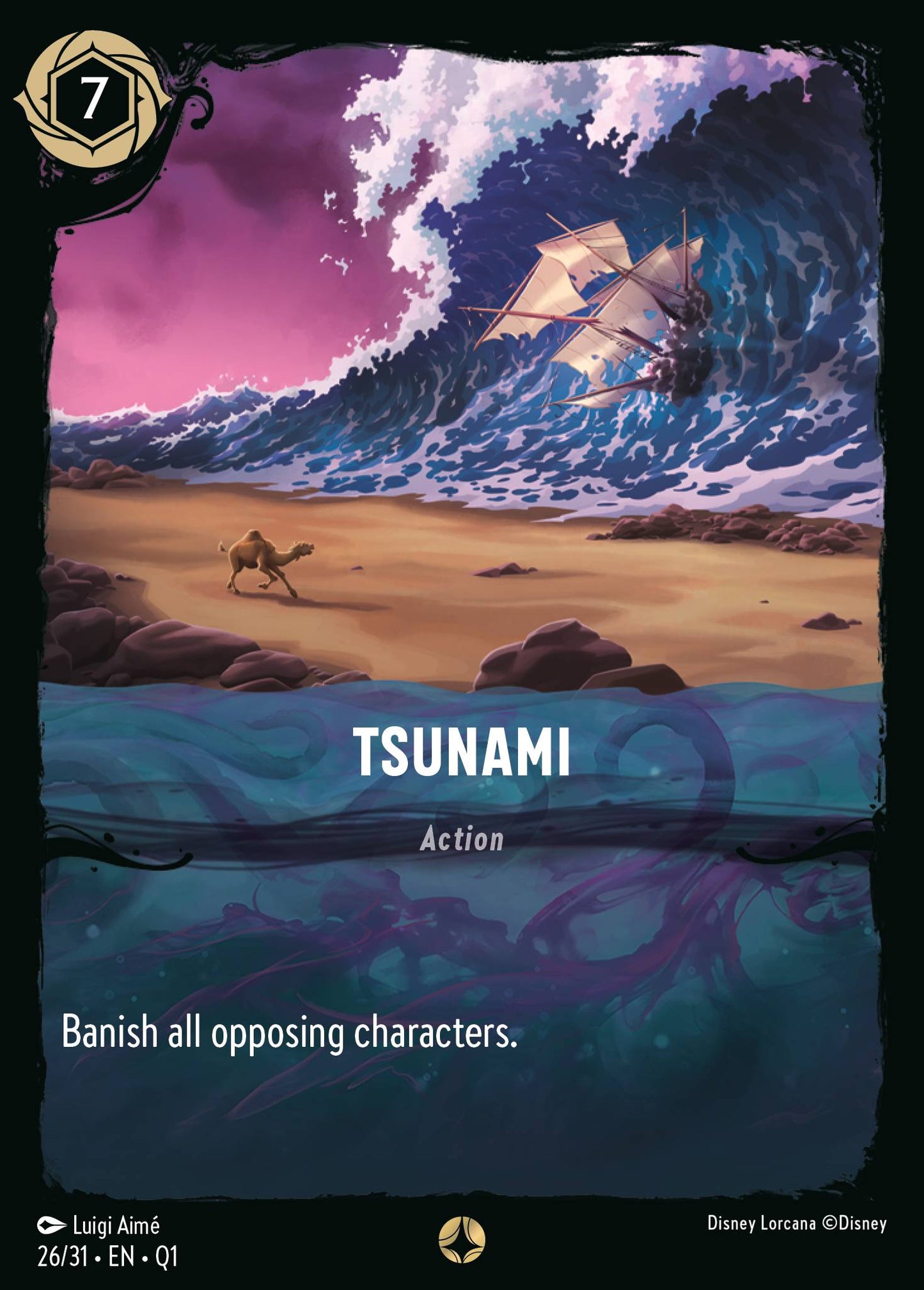 Tsunami - Special Normal Disney Lorcana card from Unknown Set