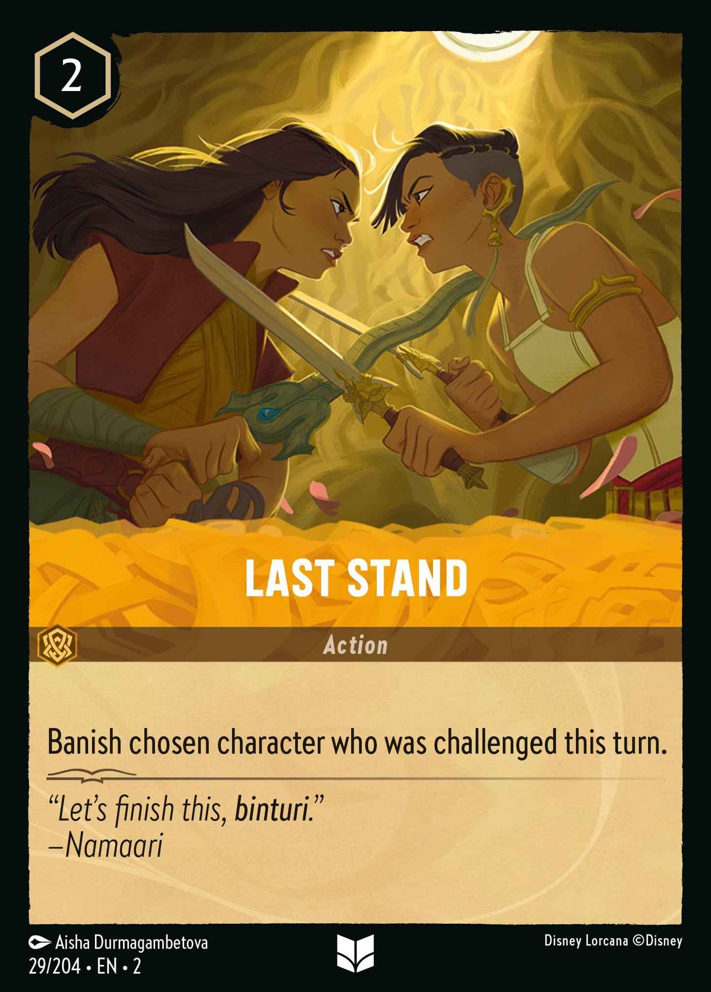 Last Stand - Uncommon Normal Disney Lorcana card from Rise of the Floodborn