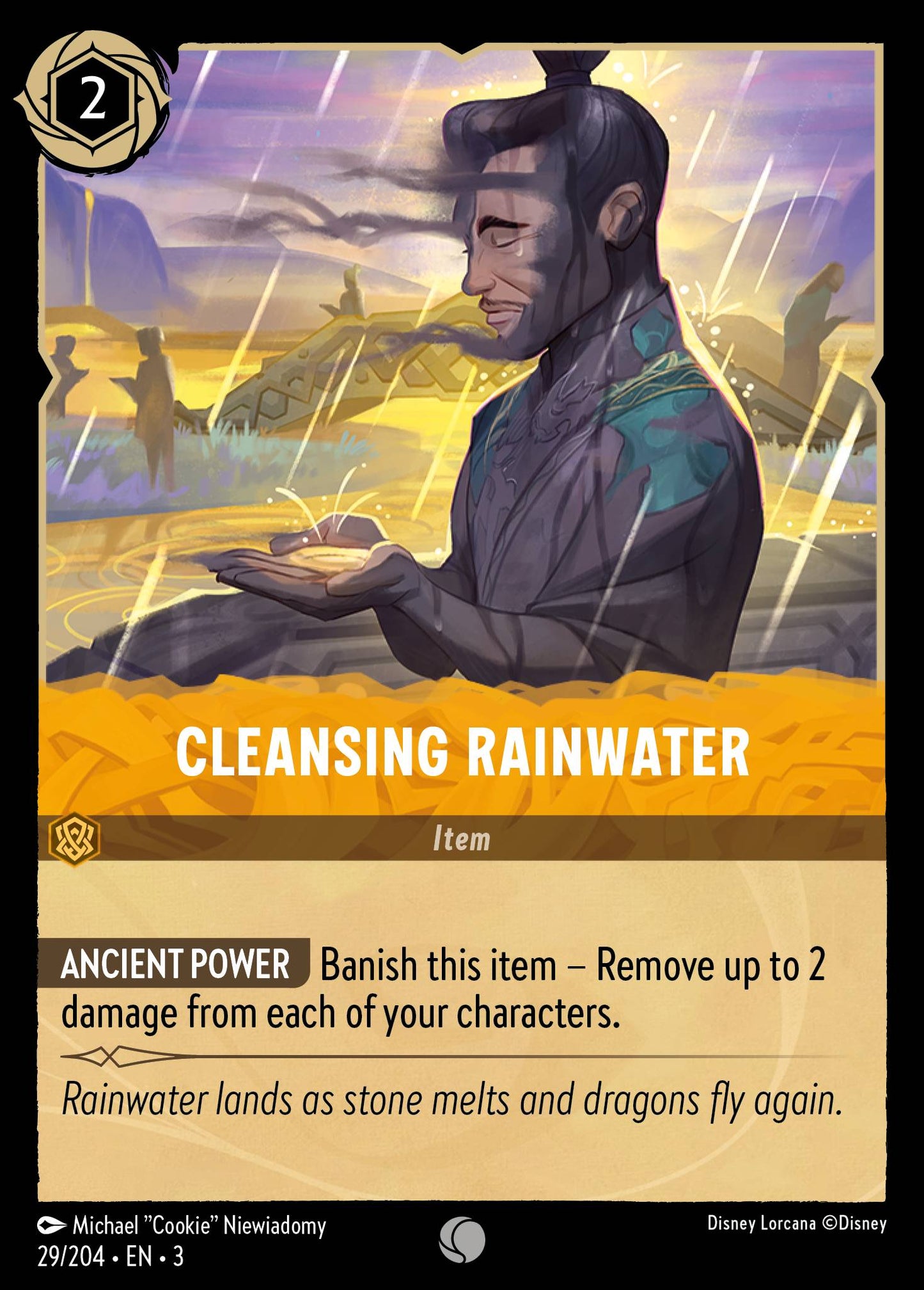 Cleansing Rainwater - Common Normal Disney Lorcana card from Into the Inklands