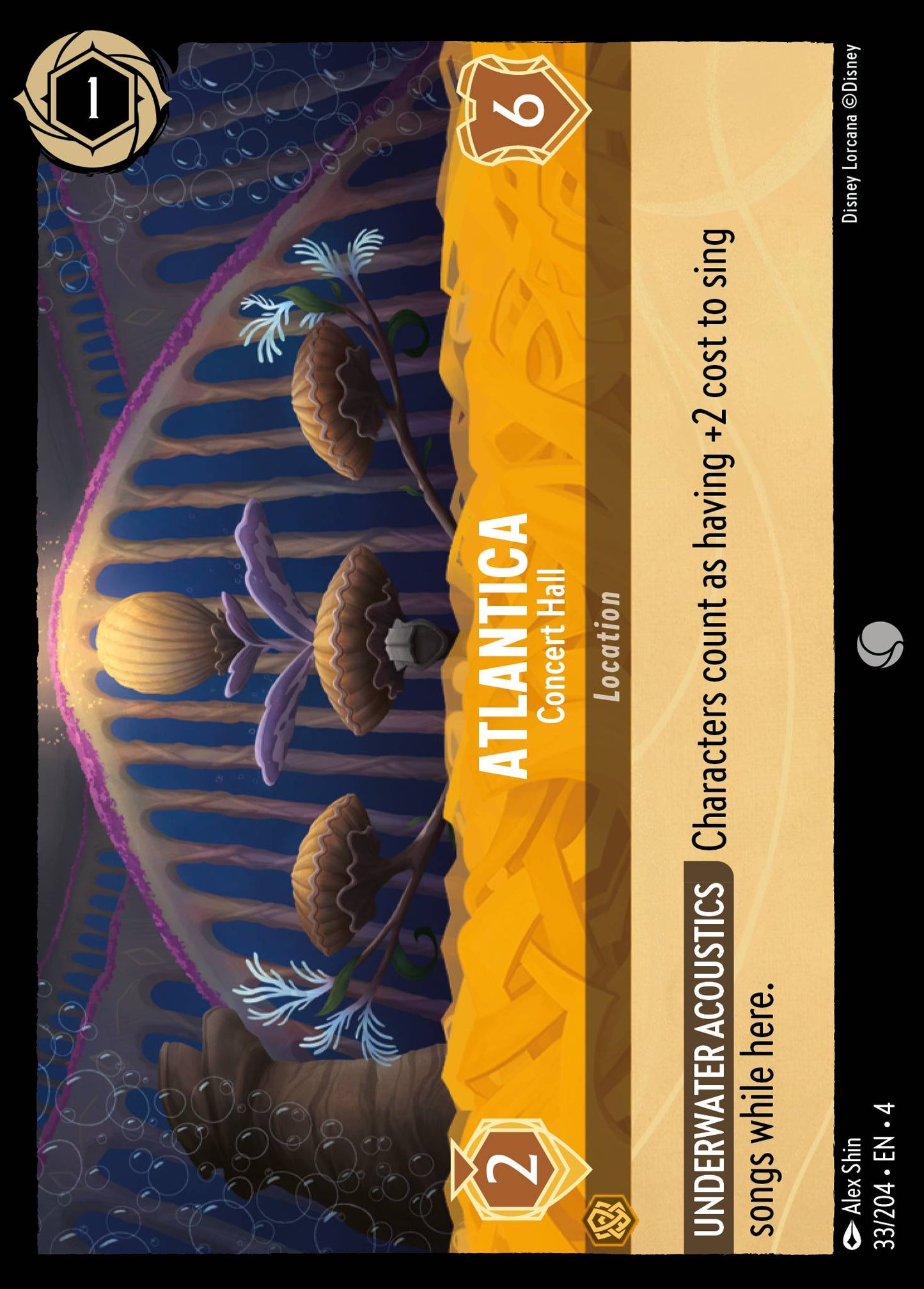 Atlantica - Concert Hall - Common Normal Disney Lorcana card from Ursula's Return