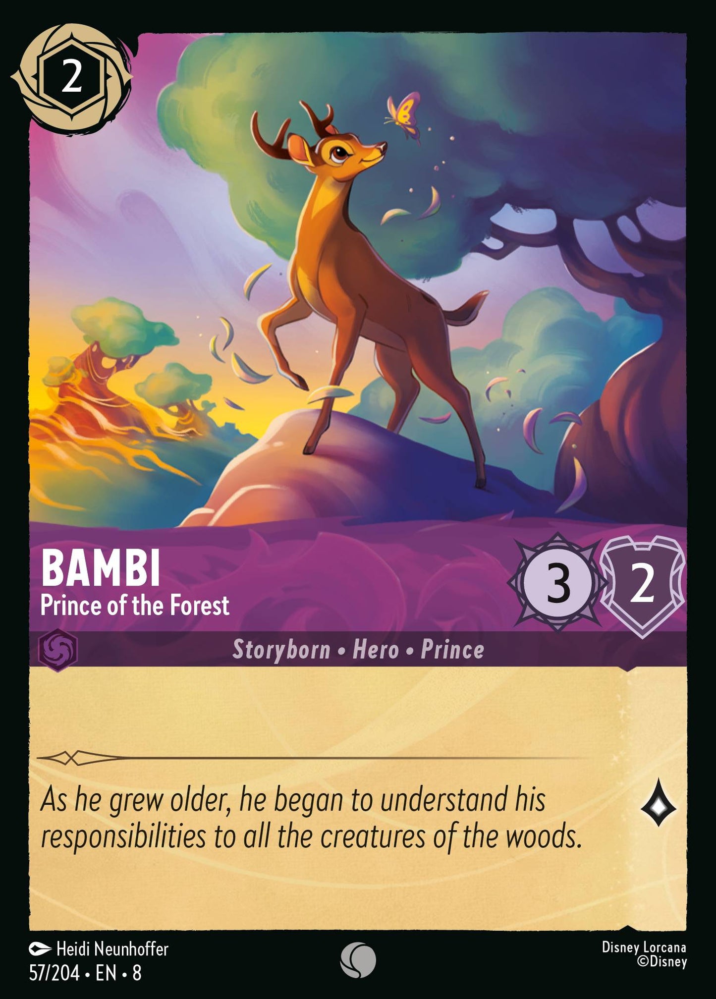Bambi - Prince of the Forest - Common Normal Disney Lorcana card from The Reign of Jafar