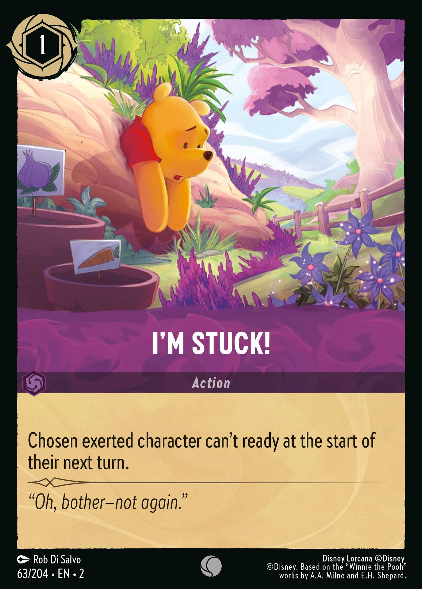 I'm Stuck! - Common Normal Disney Lorcana card from Rise of the Floodborn