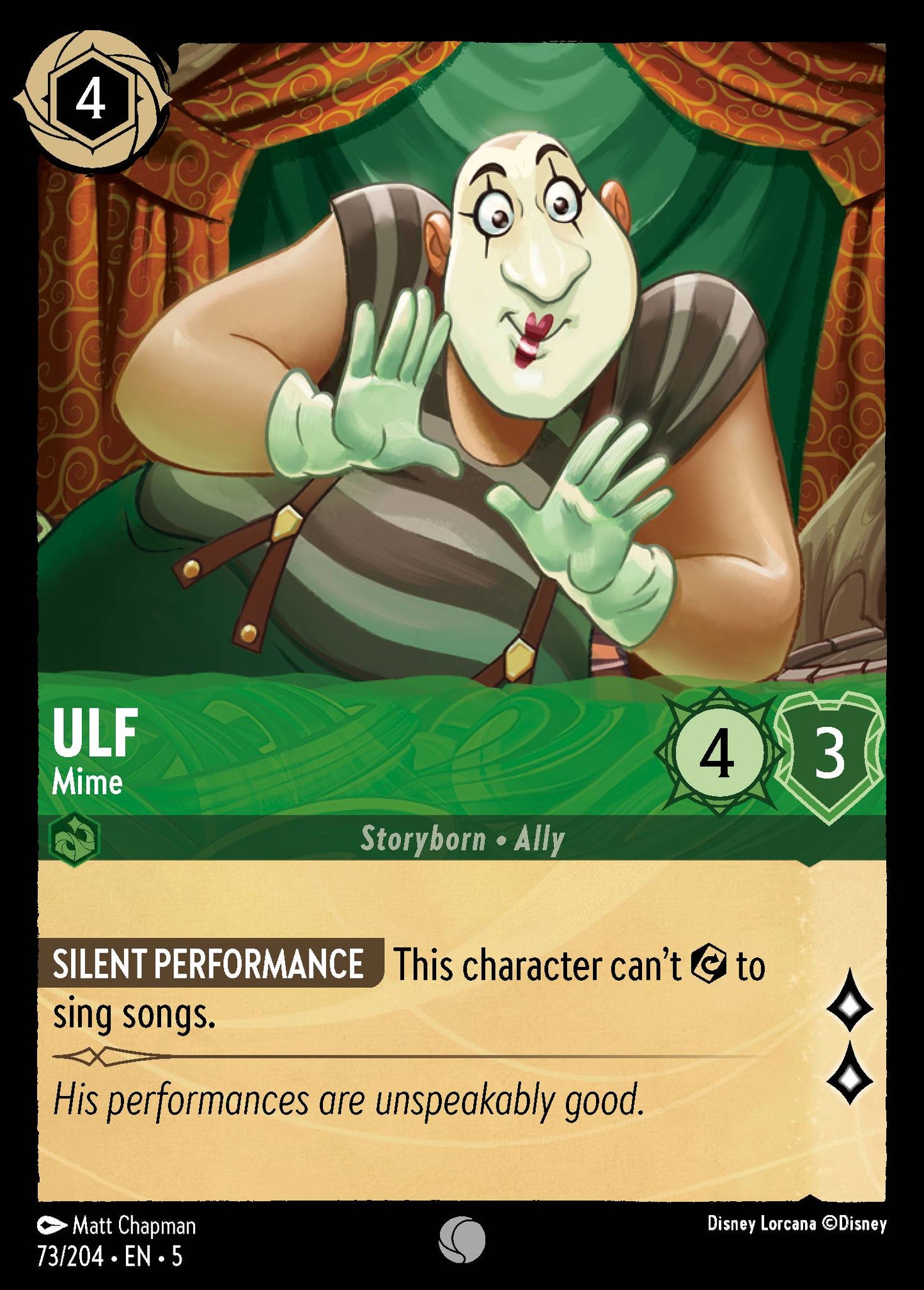 Ulf - Mime - Common Normal Disney Lorcana card from Shimmering Skies
