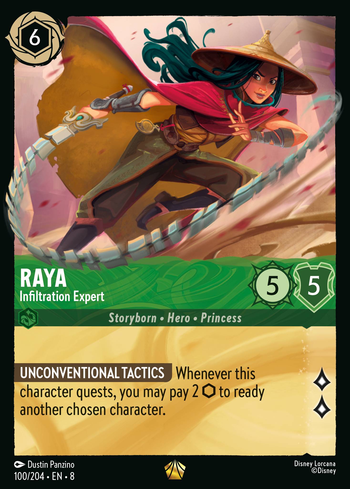 Raya - Infiltration Expert - Legendary Normal Disney Lorcana card from The Reign of Jafar