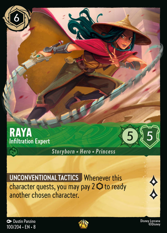 Raya - Infiltration Expert - Legendary Normal Disney Lorcana card from The Reign of Jafar