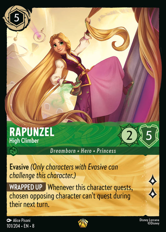 Rapunzel - High Climber - Legendary Normal Disney Lorcana card from The Reign of Jafar