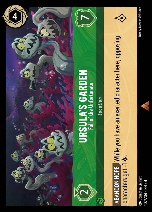 Ursula's Garden - Full of the Unfortunate - Rare Normal Disney Lorcana card from Ursula's Return