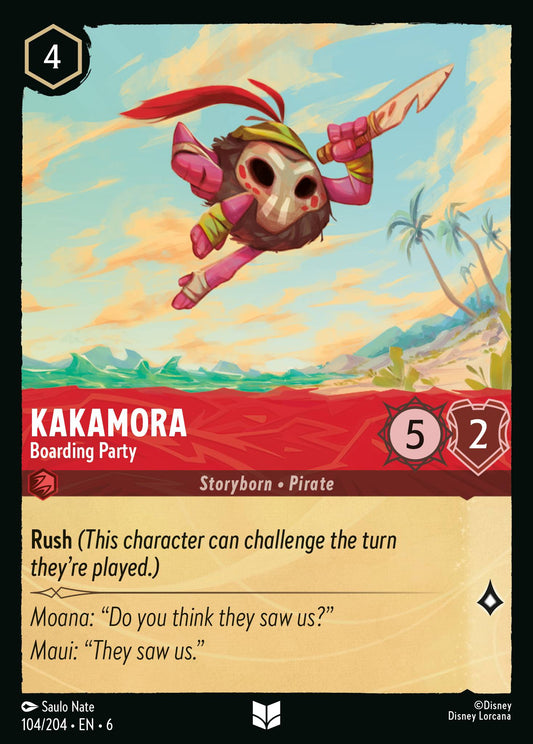Kakamora - Boarding Party - Uncommon Normal Disney Lorcana card from Azurite Sea