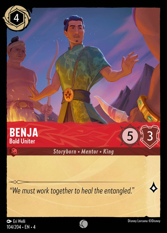 Benja - Bold Uniter - Common Normal Disney Lorcana card from Ursula's Return