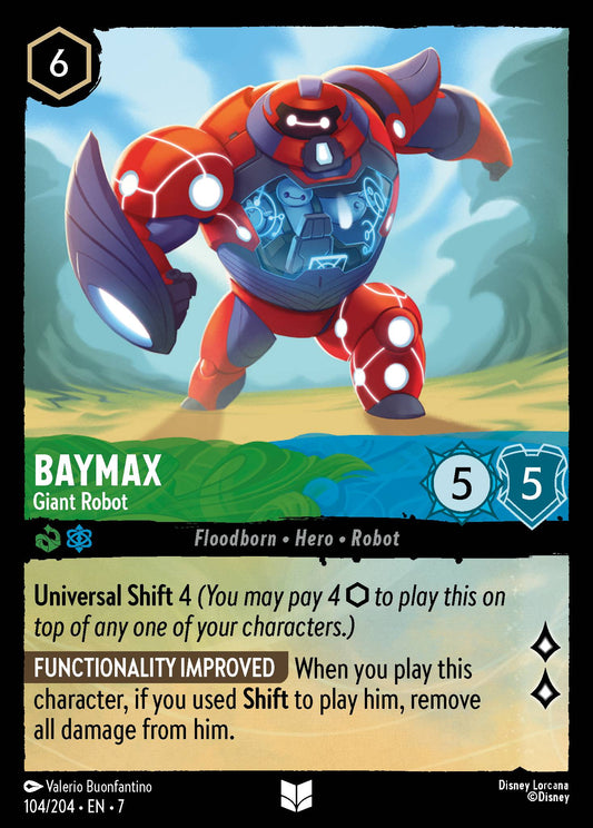 Baymax - Giant Robot - Uncommon Normal Disney Lorcana card from Archazia's Island