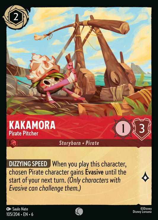 Kakamora - Pirate Pitcher - Common Normal Disney Lorcana card from Azurite Sea