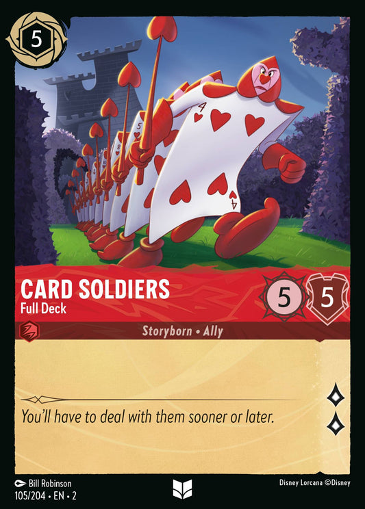 Card Soldiers - Full Deck - Uncommon Normal Disney Lorcana card from Rise of the Floodborn
