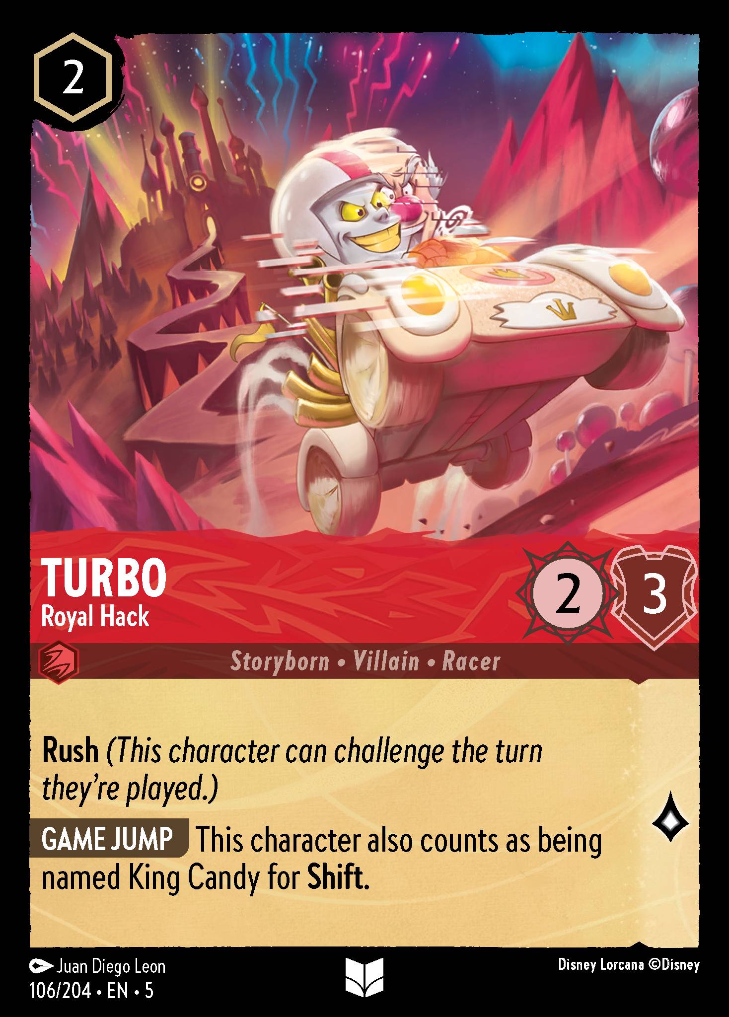 Turbo - Royal Hack - Uncommon Normal Disney Lorcana card from Shimmering Skies