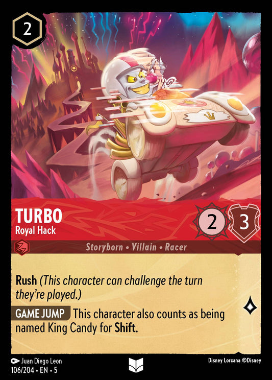 Turbo - Royal Hack - Uncommon Normal Disney Lorcana card from Shimmering Skies