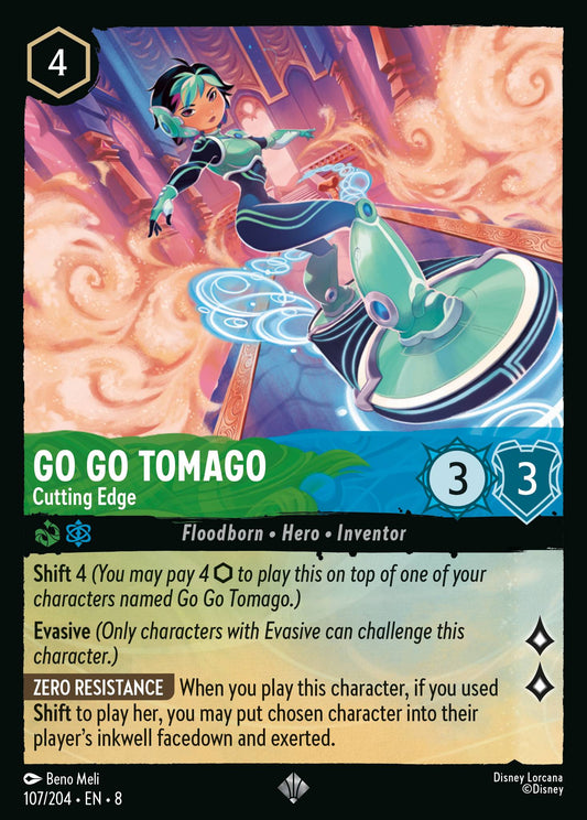 Go Go Tomago - Cutting Edge - Super Rare Normal Disney Lorcana card from The Reign of Jafar