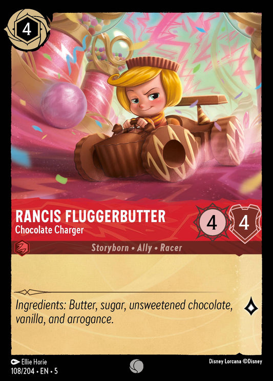 Rancis Fluggerbutter - Chocolate Charger - Common Normal Disney Lorcana card from Shimmering Skies