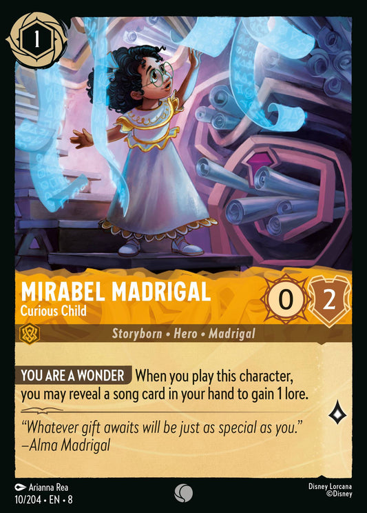 Mirabel Madrigal - Curious Child - Common Normal Disney Lorcana card from The Reign of Jafar
