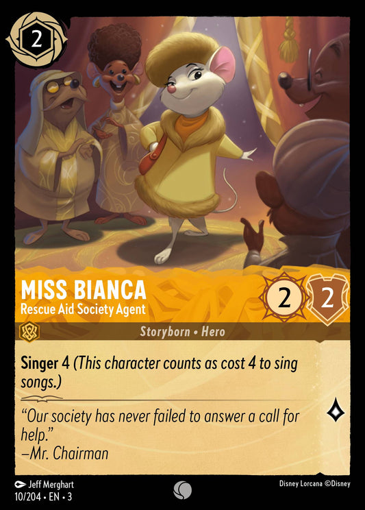 Miss Bianca - Rescue Aid Society Agent - Common Normal Disney Lorcana card from Into the Inklands