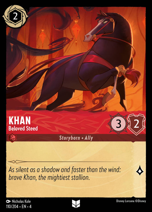 Khan - Beloved Steed - Uncommon Normal Disney Lorcana card from Ursula's Return
