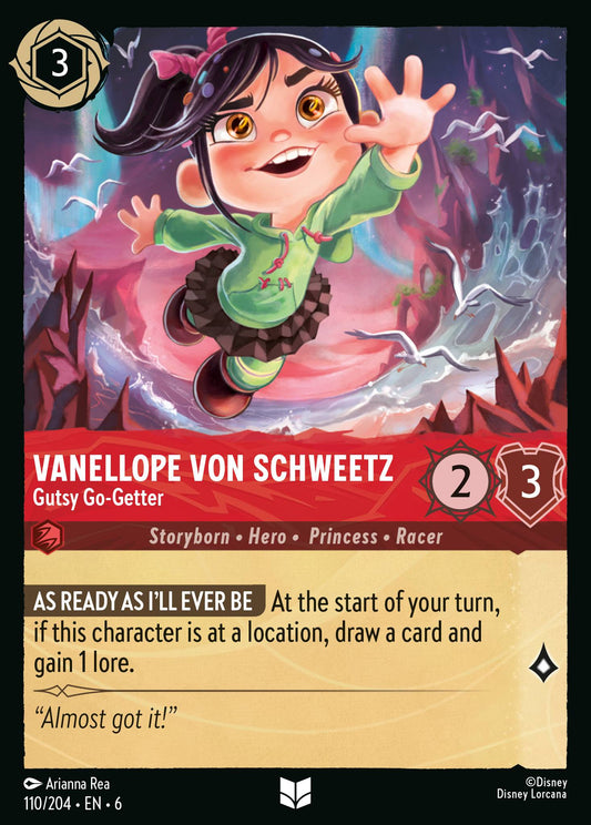 Vanellope von Schweetz - Gutsy Go-Getter - Uncommon Normal Disney Lorcana card from Azurite Sea
