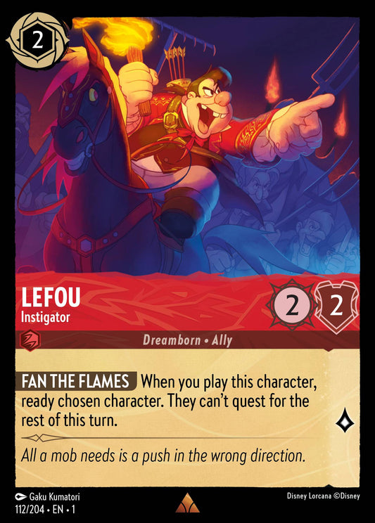 Lefou - Instigator - Rare Normal Disney Lorcana card from The First Chapter