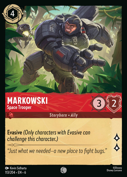 Markowski - Space Trooper - Common Normal Disney Lorcana card from Azurite Sea