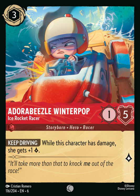 Adorabeezle Winterpop - Ice Rocket Racer - Common Normal Disney Lorcana card from Azurite Sea