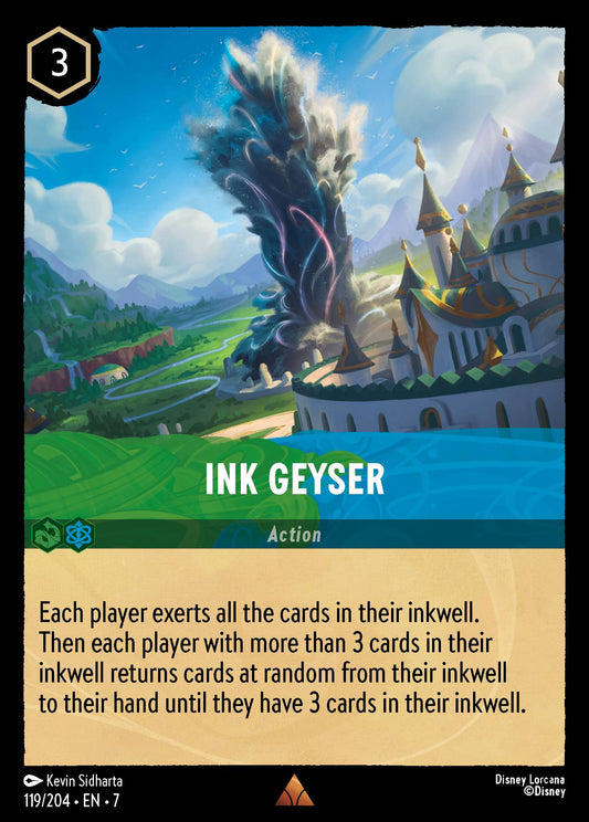 Ink Geyser - Rare Normal Disney Lorcana card from Archazia's Island