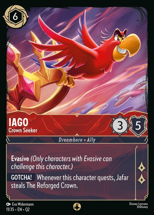 Iago - Crown Seeker - Special Normal Disney Lorcana card from Unknown Set